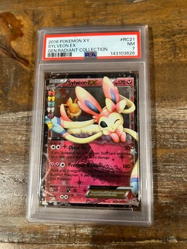 POKEMON 2016 XY Generations Radiant Coll SYLVEON EX #RC21 PSA 7 Near Mint RARE