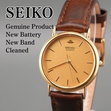 Working SEIKO Vintage Wristwatch New Battery New Band Quartz