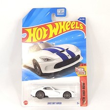 Hot Wheels 2013 SRT Viper White Blue Then And Now 214/250 6/10 New