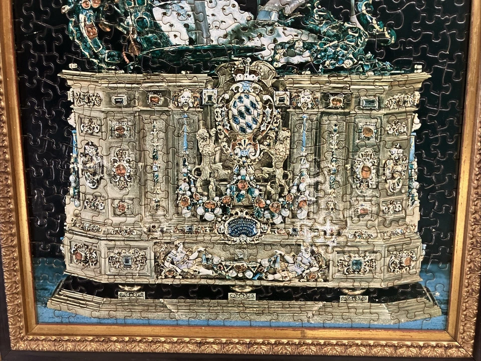 Springbok Puzzle Saint George & Dragon 500 Pieces Completed, Antique Wood Framed - Image 4 of 4