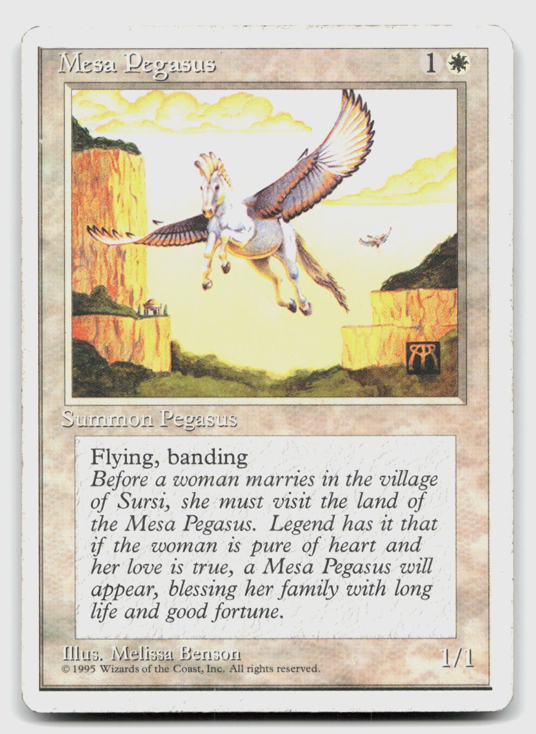 Mesa Pegasus Common Fourth Edition Magic: The Gathering Near Mint