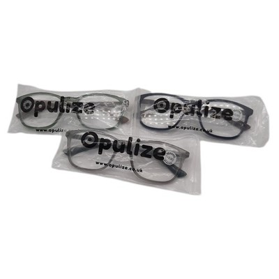 OPULIZE Max Lesebrille 3er Pack - Klassische große rechteckige Fassung - Brillen