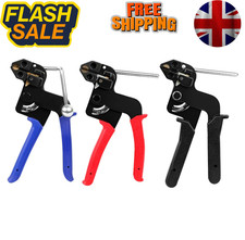 Metal Cable Tie Fasten Gun Plier Stainless Steel Crimper Tensioner Cutter Tool
