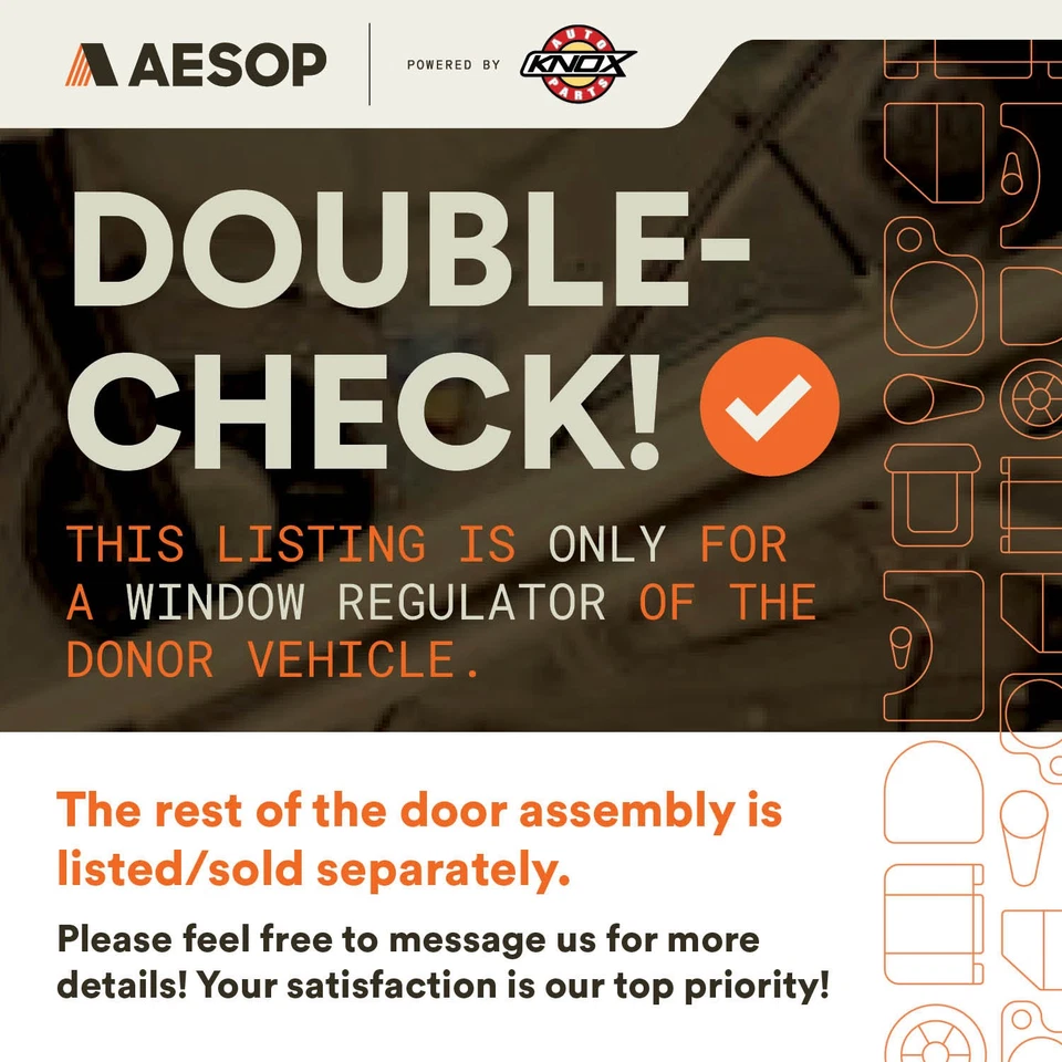 Driver Left Front Window Regulator Fits 02-06 INFINITI Q45 5157517 - Изображение 2 из 4