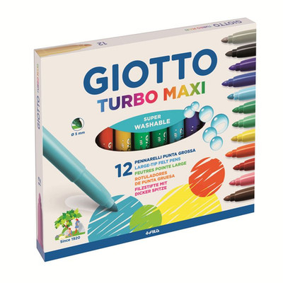 Pack Of 12 Turbo Maxi  Markers