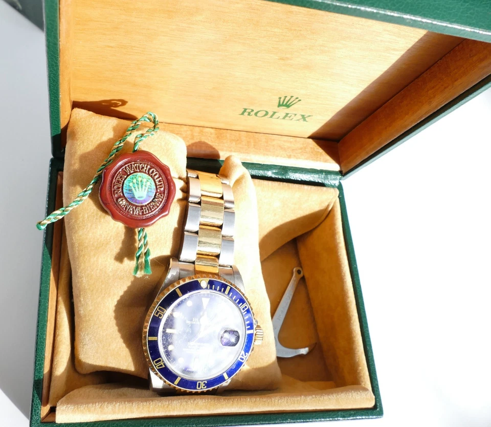 ROLEX Submariner Date, Edelstahl 18KT.Gold, Ref. 16613, Papiere, Box, Top Zust. - Bild 2 von 4