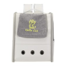 Cat Backpack Carrier Portable Pet Backpack for Cats or Small Dogs Gray