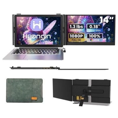 Hyangin S8 Portable Laptop Screen Extender Ultra Slim Dual Monitor Mac Windows