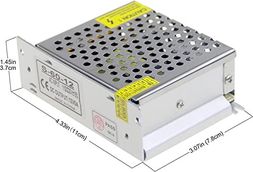 ALITOVE 12V 5A 60W Power Supply Adapter Universal Regulated Switching 