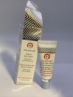 First Aid Beauty Fab Skin Lab Retinol Eye Cream w Triple Hyaluronic Acid 15mL