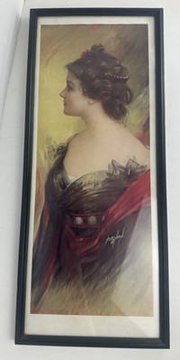 James Ross Bryson- Print Lady Dancer  - BEAUTIFUL Lady Framed Art Deco