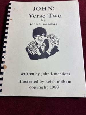 John: Verse Two John Mendoza VNTG CARD MAGIC TRICKS RARE 1982 2nd Pr Morrissey