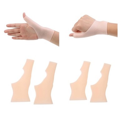 2 Paare Silikon Armband Brace Wrap Thumb Support Arthritis Tendonitis