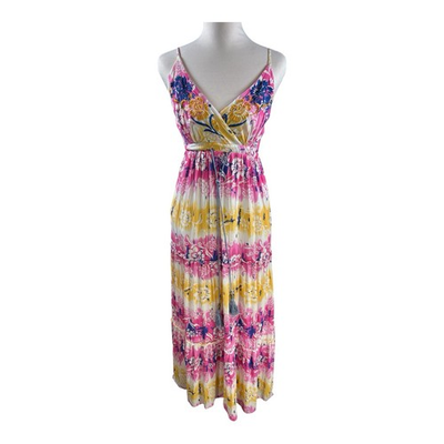 #ad OPR Collection Embroidered Floral Boho Maxi Dress Women’s S Resort Vacation $28.00