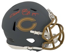 Lance Briggs Signed Chicago Bears SLATE Riddell Speed Mini Helmet (SCHWARTZ COA)