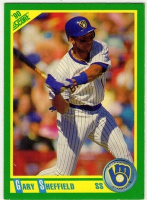 1990 Score Baseball Gary Sheffield No. 97 Milwaukee Brewers