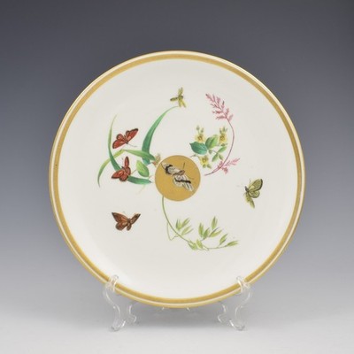 Ästhetische Periode Minton Porzellan Dessertteller japanischer Stil Sonne & Schmetterlinge