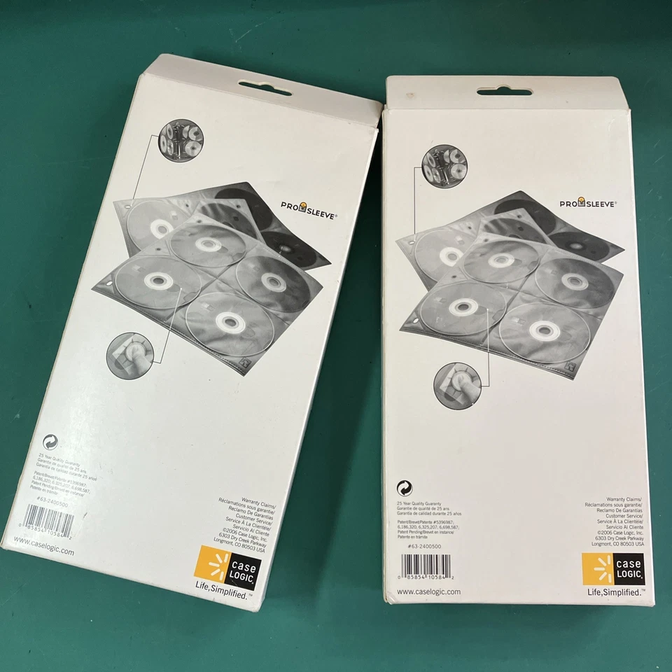 Case Logic 2 Sided CD Storage Sleeves for Ring Binders. 400 Discs/2 Boxes. NEW. - Image 4 of 4