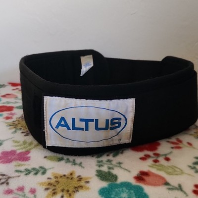 Altus AWB-4 Black Weight Lifting Belt Pin Buckle Gym & Training Large 36-44 in