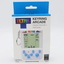 Fizz Creations Tetris Keyring Arcade w/ Original Sounds + Gameplay Travel Game