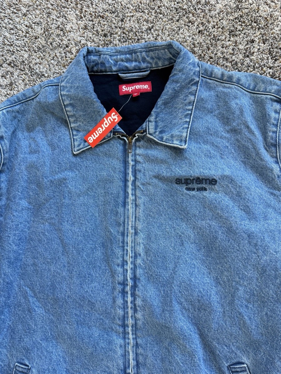 Supreme FW16 Denim Harrington Jacket Blue – XLarge – Rare NWT New