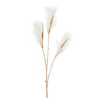Kunstpflanze Reedgraszweig, 2Er Set, Farbe Creme / Gold, HöHe Ca. 99 Cm