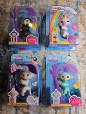 LOT 4 NEW: Fingerlings Finn, Gigi, Zoe, Sugar Interactive Friends