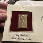 2001 Roy Wilkins Black Heritage Series replica Gold Golden Cover Stamp FDC #130 — photo 2