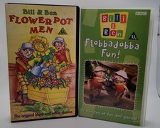 Bill & Ben Flobbadobba Fun & Flower Pot Men VHS Video Tape - BBC Children’s Kids