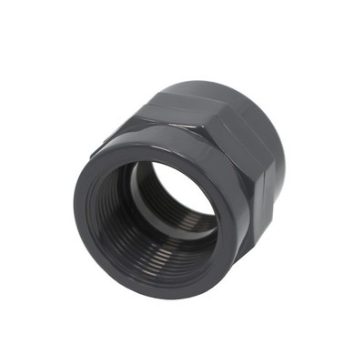 HAF 1x PVC Fittings Gewindemuffe 1 1/4'' Innengewinde Übergangsmuffe Rohr PN16