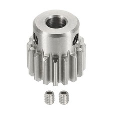 6mm Bore 304 Stainless Steel 1 Mod 16T Spur Gear RC Car Pinion Gear