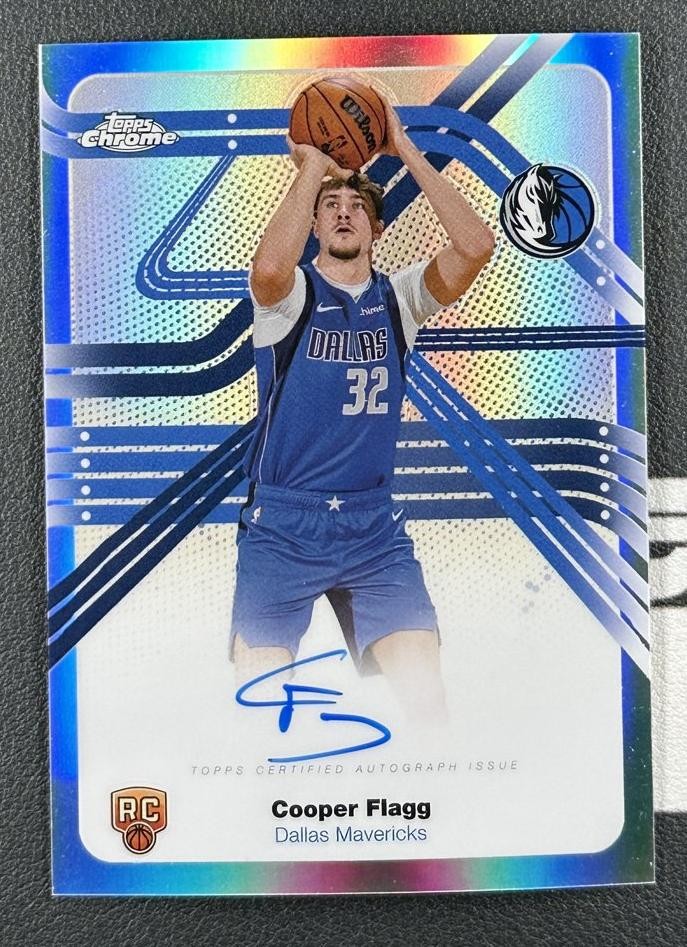 2025-26 Topps Chrome Cooper Flagg RC Rookie Next Stop Signatures Auto Refractor
