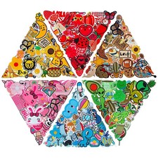 80PCS Random Assorted Styles Embroidered Patches, Bright Colors, Sew/Iron on ...