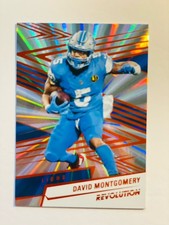 2025 Panini Revolution #105 David Montgomery Sunburst /18 Lions