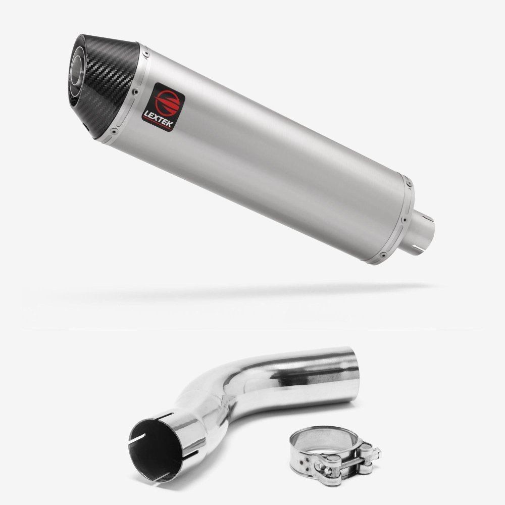 Lextek RP1 Gloss Exhaust 400mm with Link Pipe for Triumph Sprint ST 995i (98-04)
