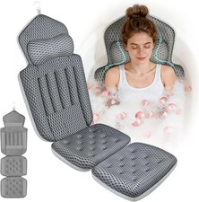 Upgraded Full Body Bath Pillow for Bathtub,Luxury Thick Bath Cushion for Soaking
