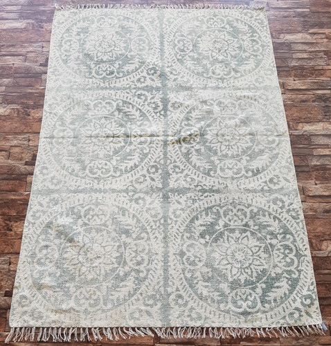 Vintage Handmade Traditional Beautiful Floral Kilim Floor Rug Carpet 166x119 cm