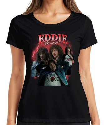 PRINTERA Eddie Munson Hellfire Club Stranger Metal Geschenk Vintage Serie 90s Bootleg Dam