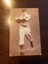 lot (2) 1947-66 Exhibits NY Giants Walker Cooper & Willard Marshall VG