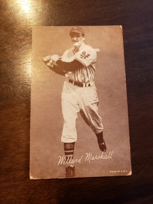 lot (2) 1947-66 Exhibits NY Giants Walker Cooper & Willard Marshall VG