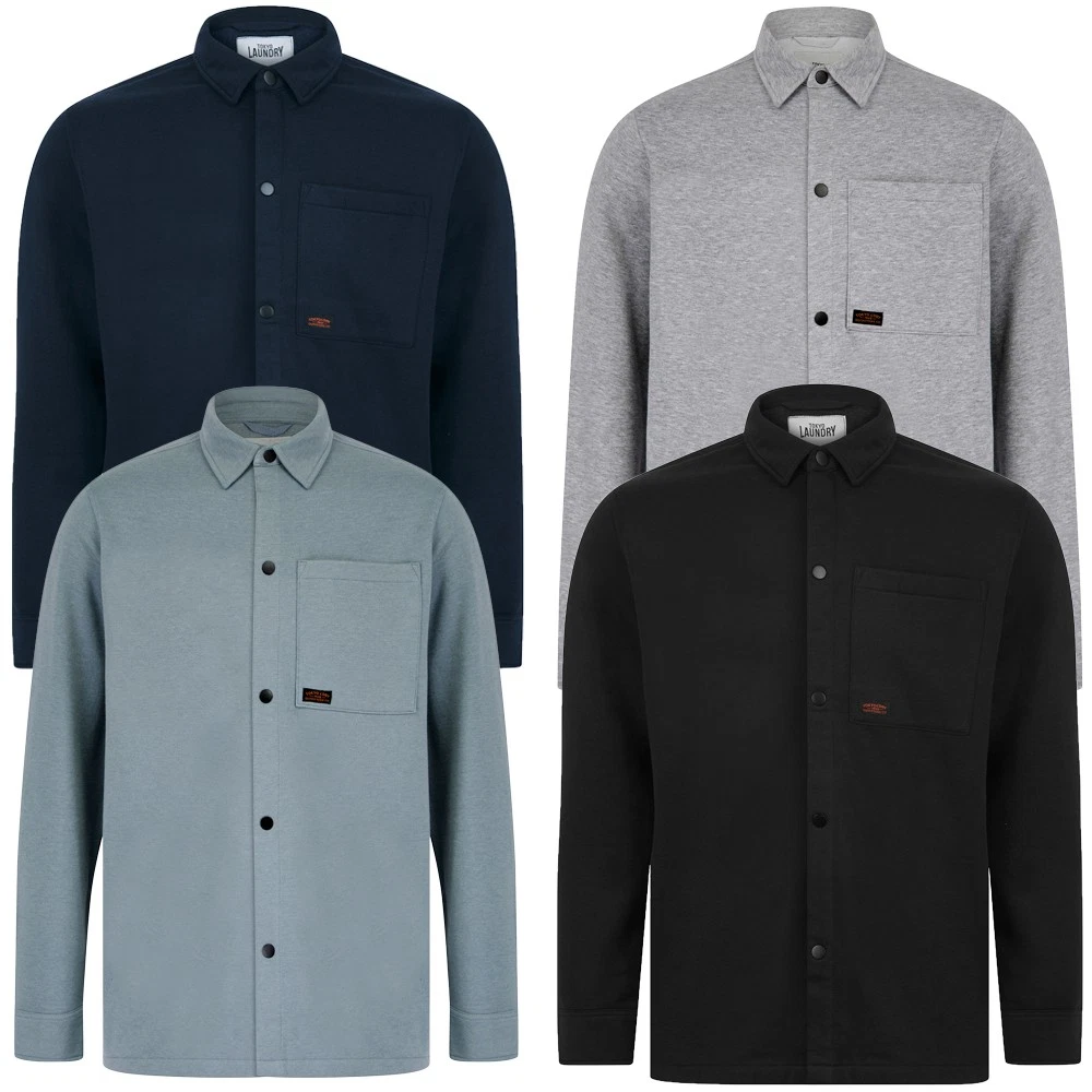 Tokyo Laundry Men's Overshirt Brushback Fleece Casual Work Shirt Jacket Top
Opens in a new window or