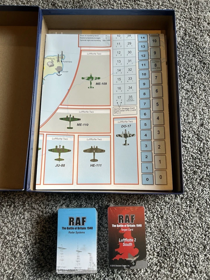 RAF: The Battle of Britain 1940 (Unpunched, Cards Sealed, Open) Decision Games - Image 3 of 4