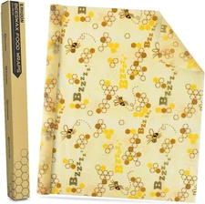 Reusable Beeswax Wraps 13 x 39 Inch Beeswax Wraps for Food Eco-Friendly Sustaina