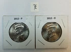 2012 P & D UNC Clad Kennedy Half Dollar Set in CB Flips -Free Shipping - E