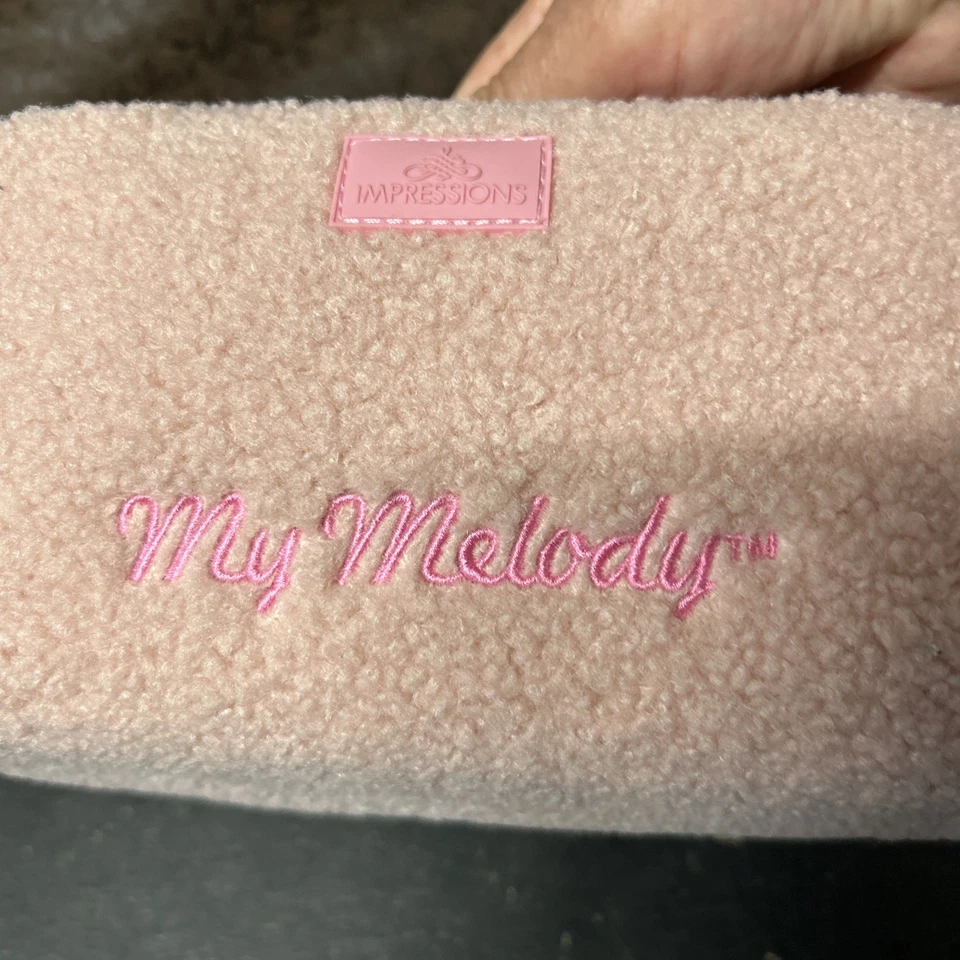 Impressions Vanity My Melody Unfold Travel Makeup Bag with Faux Sherpa Texture - Image 4 of 4