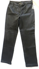 NWOT Massini Black Leather Pants Sz 8
