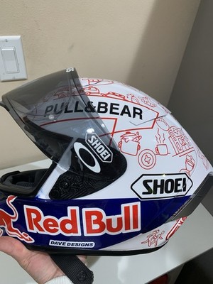 Shoei X-14 Marquez Red Bull, virus-themed design. | eBay