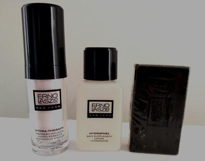 Erno Laszlo Skin Care Set: Sea Mud Soap, Hydra-Essence, Lotion Hydratante