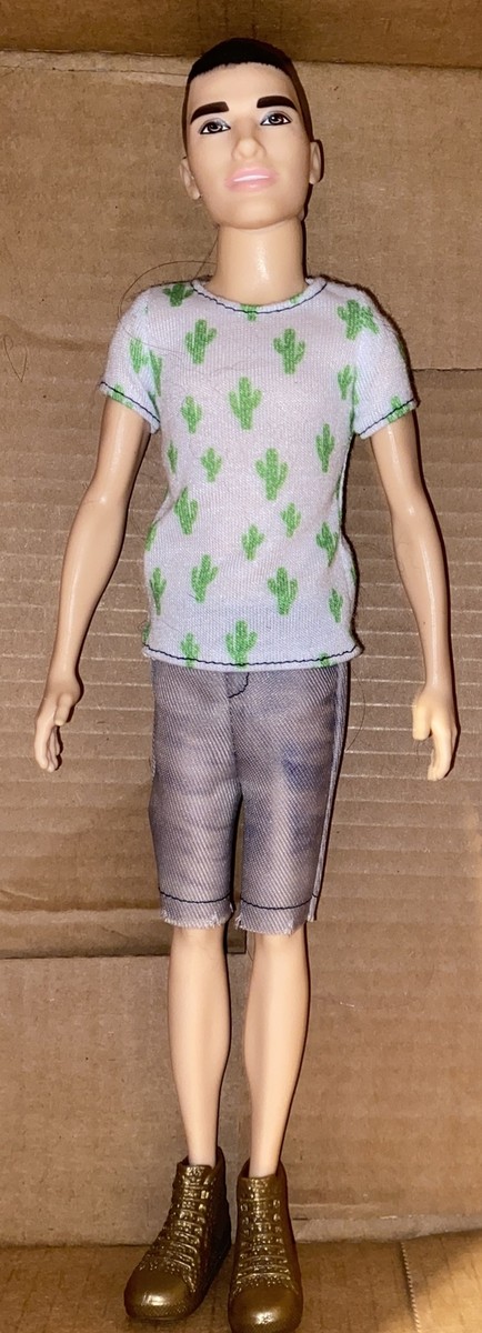 Barbie Fashionistas Ken Doll with Man Bun Wearing Cactus Barbie Fashionistas Ken Doll with Man Bun Wearing Cactus