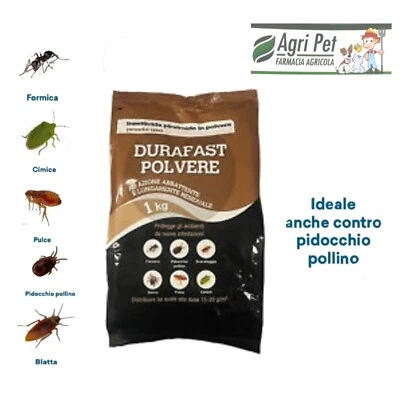 VEBI DURAFAST POLVERE INSETTICIDA AD USO DOMESTICO E CIVILE IN CONFEZIONE DA 1 KG